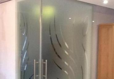 Verre sablé